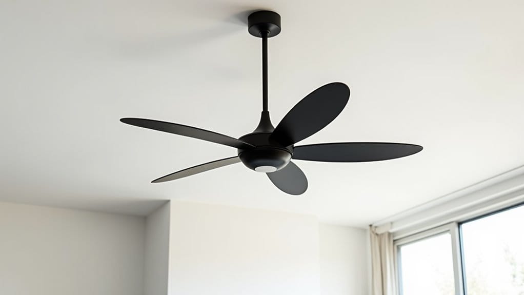 black ceiling fans selection