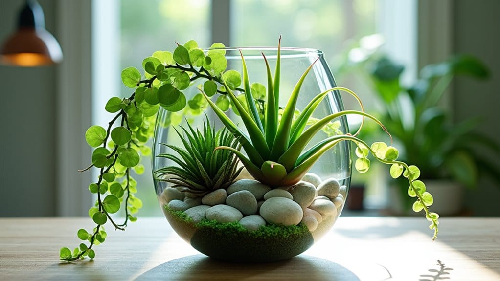 unique water vase plants